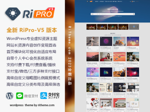 ripro-v5-8.3开心版主题源码-云创项目库