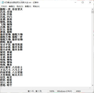 8万最全伪原创同义词库大全-云创项目库