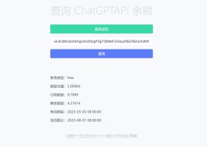 最新ChatGPT余额查询网页源码/实测可用-云创项目库