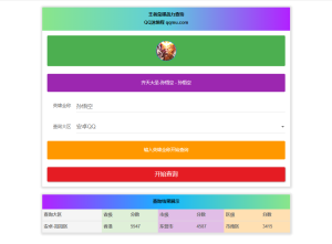 王者英雄战力在线一键查询HTML源码-云创项目库
