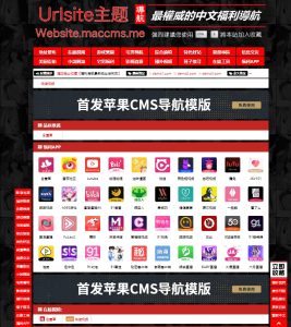 首发苹果cms导航模版,支持批量检测-云创项目库