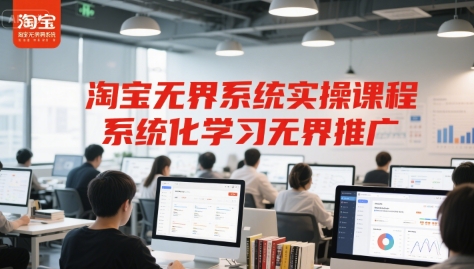淘宝无界系统实操课程，系统化学习无界推广-云创项目库