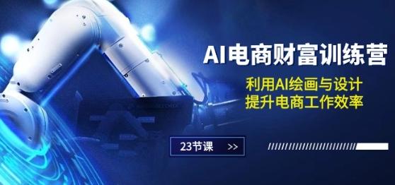 AI电商-财富训练营：利用AI绘画与设计，提升电商工作效率(23节课)-云创项目库