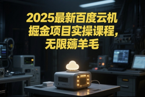 2025最新百度云机掘金项目实操课程单窗口保底5-10元月收益单窗口150+【揭秘】-云创项目库