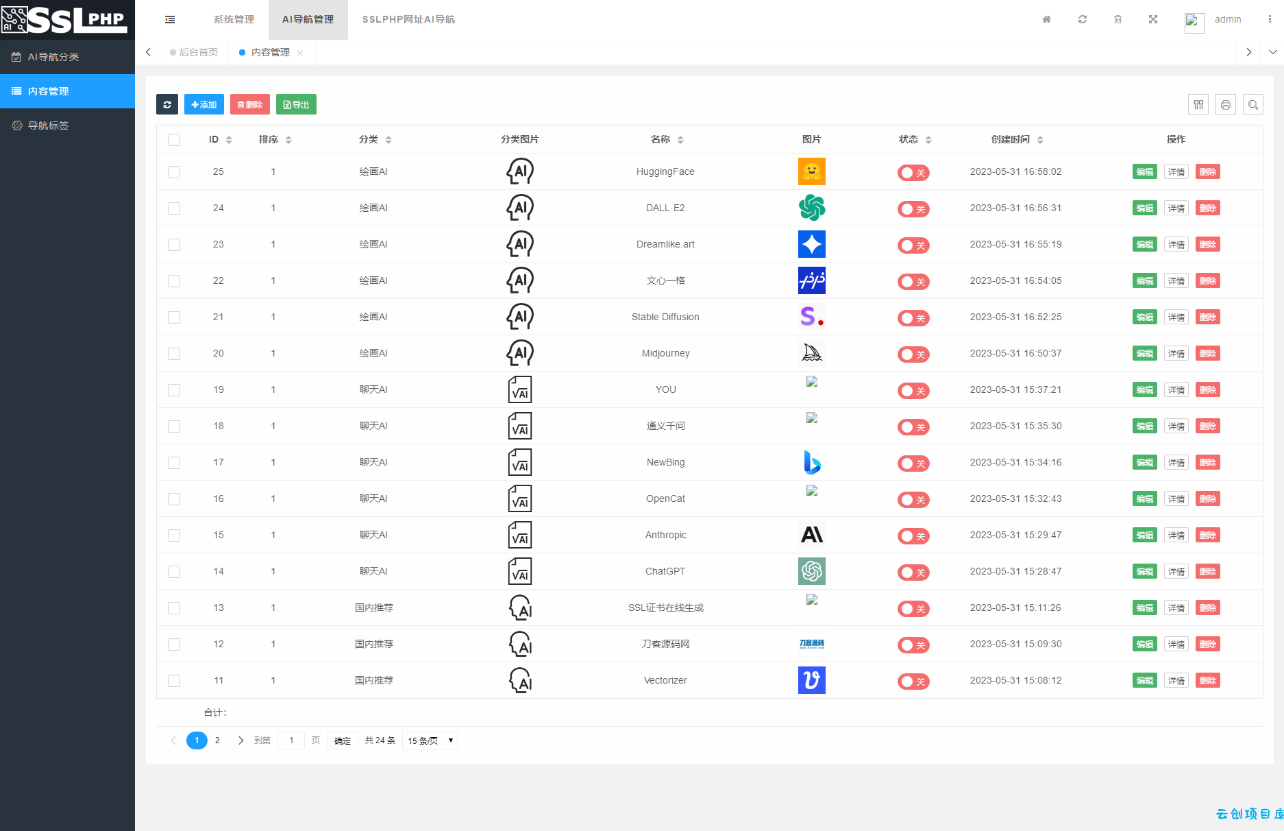 2023全新UI的AI网址导航系统源码 基于Thinkphp6框架+视频源码 2023全新UI的AI网址导航系统源码 基于Thinkphp6框架+视频源码