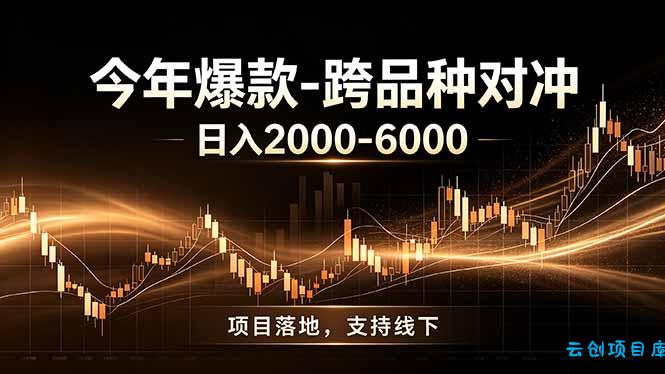 全新跨品种对冲模式上线！日稳定盈利 2000-6000，合规长久可批量放大-云创项目库