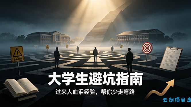 付费文章：大学生避坑指南 ，过来人血泪经验，帮你少走弯路-云创项目库