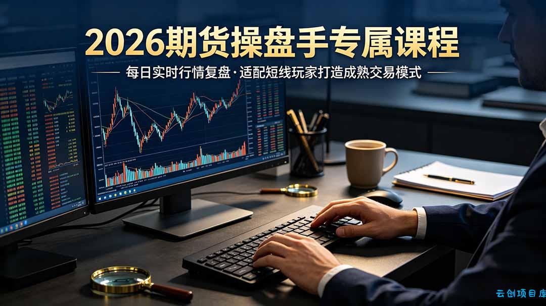 2026期货操盘手专属课程-更新7月11，每日实时行情复盘，适配短线玩家打造成熟交易模式-云创项目库
