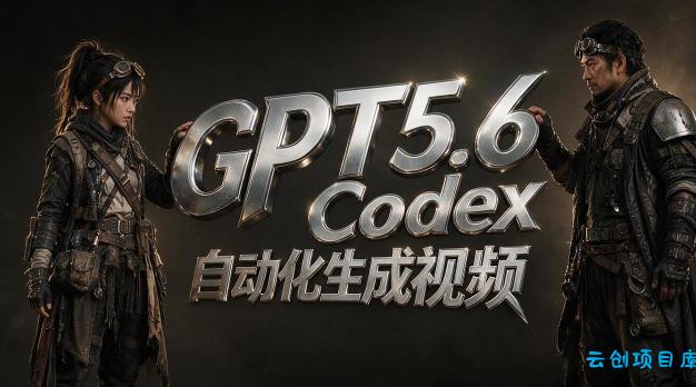 GPT5.6+Codex自动化生成视频全流程实战，从提示词设计、角色设定、封面海报，到视频生成思路与自动化工作流-云创项目库