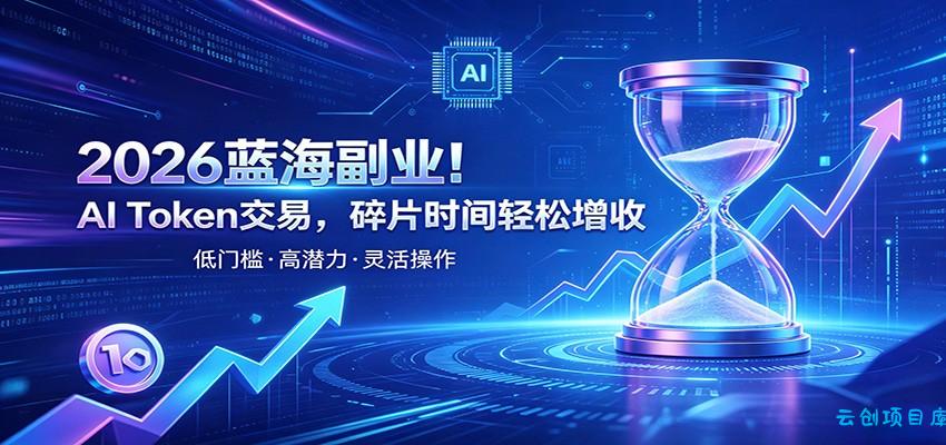 AI Token算力赛道！普通人可入局的数字副业，零门槛快速起步-云创项目库