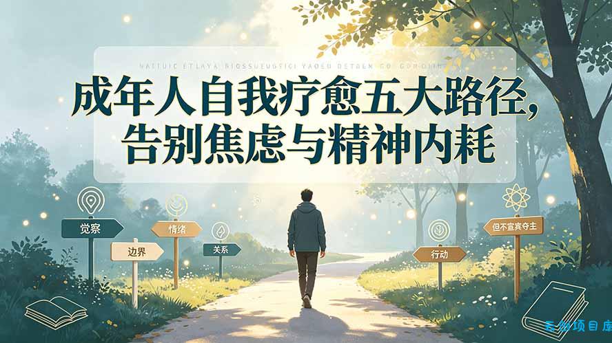 付费文章：成年人自我疗愈五大路径，告别焦虑与精神内耗-云创项目库