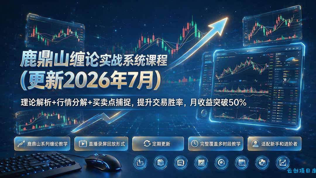 鹿鼎山缠论实战系统课程(更新26年7月-云创项目库