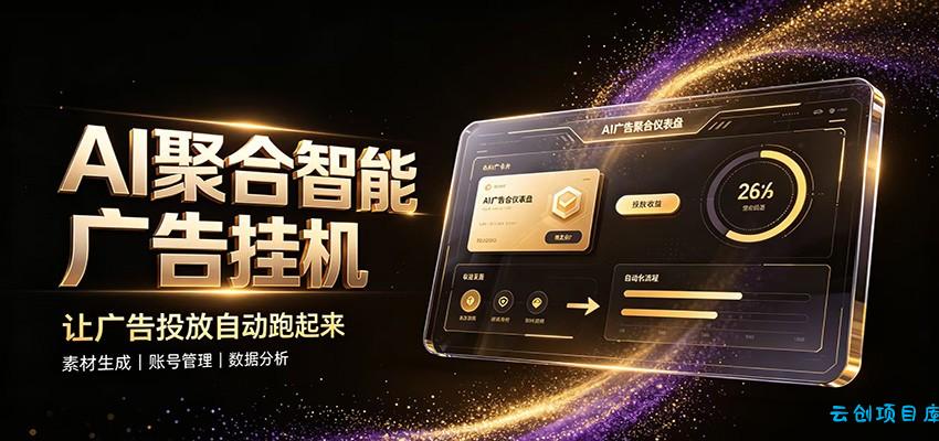AI聚合挂机工作室，轻资产创业首选，单台设备日收益70-200元-云创项目库