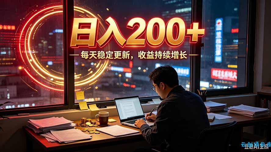 番茄达人变现新玩法，全自动运行 每日300+-云创项目库