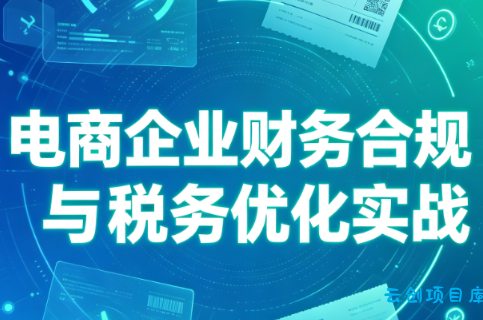 电商企业财务合规与税务优化实战-云创项目库