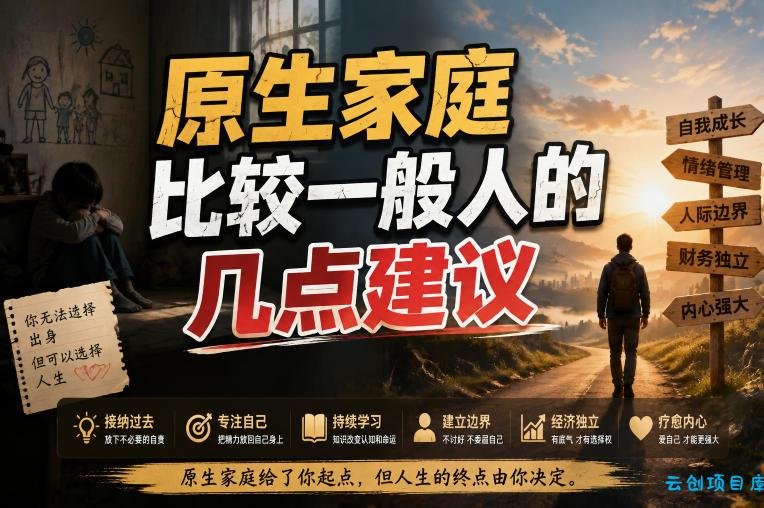 付费文章:给原生家庭比较一般人的几点建议-云创项目库