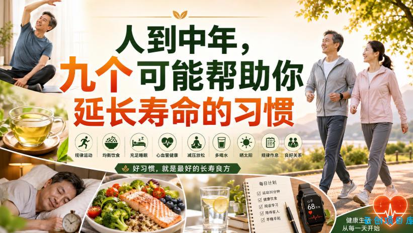 付费文章:人到中年,九个可能帮助你延长寿命的习惯-云创项目库