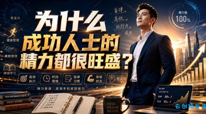 付费文章:为什么成功人士的精力都很旺盛?