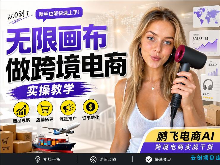 【跨境电商必备】AI无线画布制作商品宣传视频,四步搞定,无线画布工作流,操作简单好上手