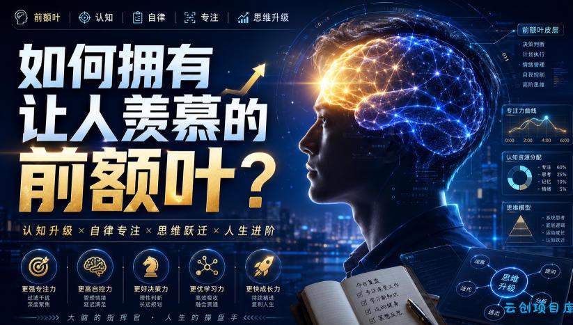 付费文：如何拥有让人羡慕的前额叶？-云创项目库