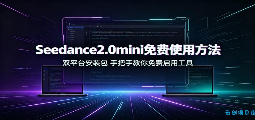 Seedance2.0mini免费使用方法：双平台安装包，手把手教你免费启用工具-云创项目库