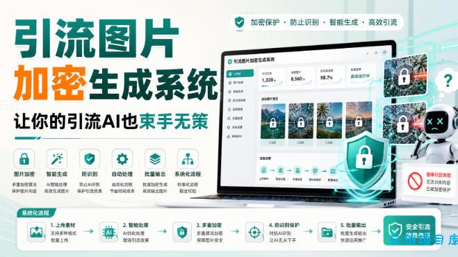 引流图片加密生成系统，让你的引流AI也束手无策-云创项目库