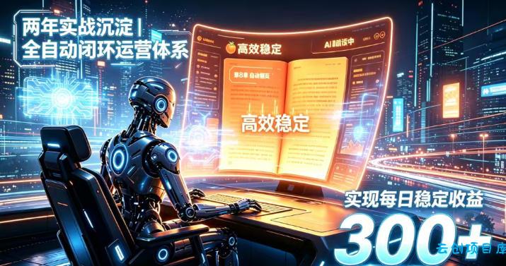 两年实战沉淀｜全自动闭环运营体系，实现每日稳定收益300+【揭秘】-云创项目库