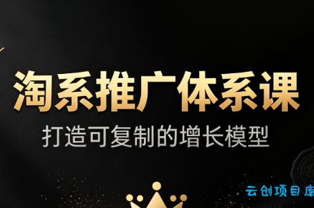 大山·淘系推广体系课-云创项目库