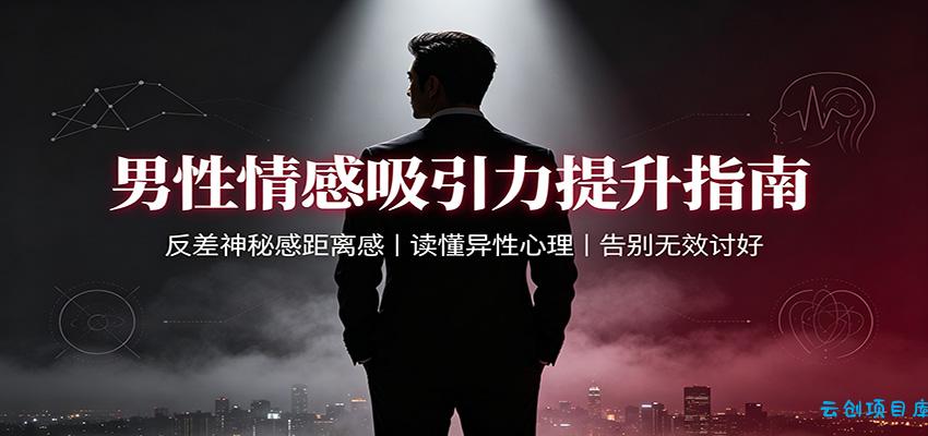 男性情感吸引力提升指南：反差神秘感距离感，读懂异性心理，告别无效讨好-云创项目库