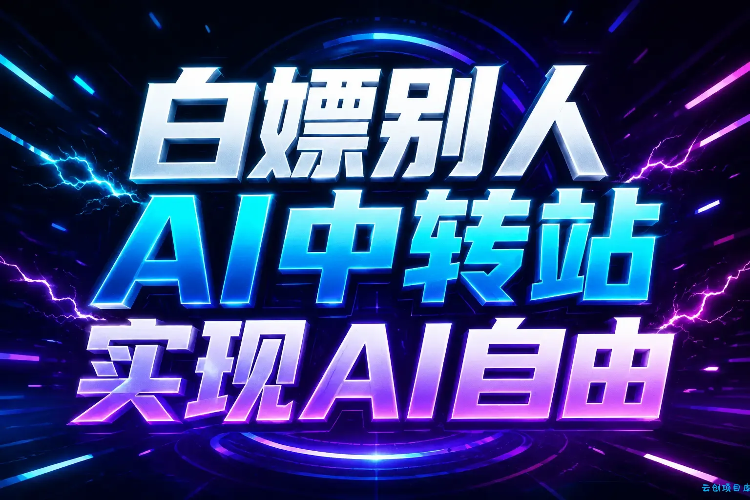 白嫖别人AI中转站实现AI自由
链接-云创项目库