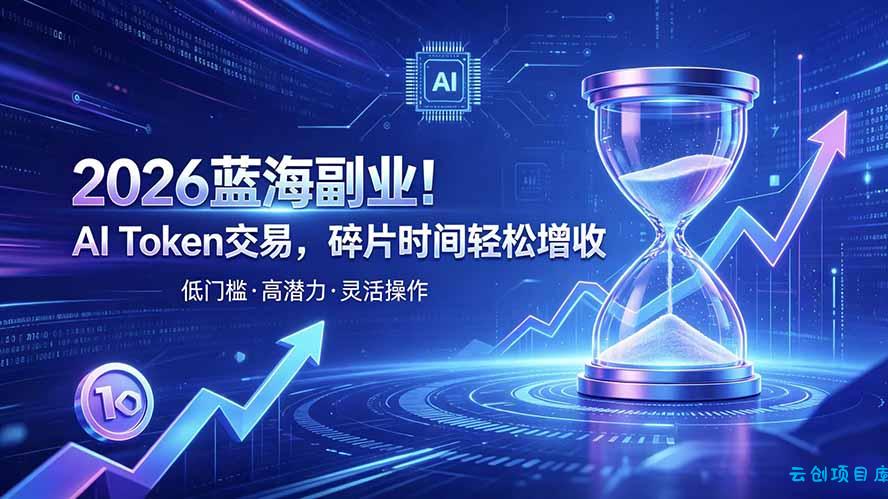 AI Token算力赛道！普通人可入局的数字副业-云创项目库