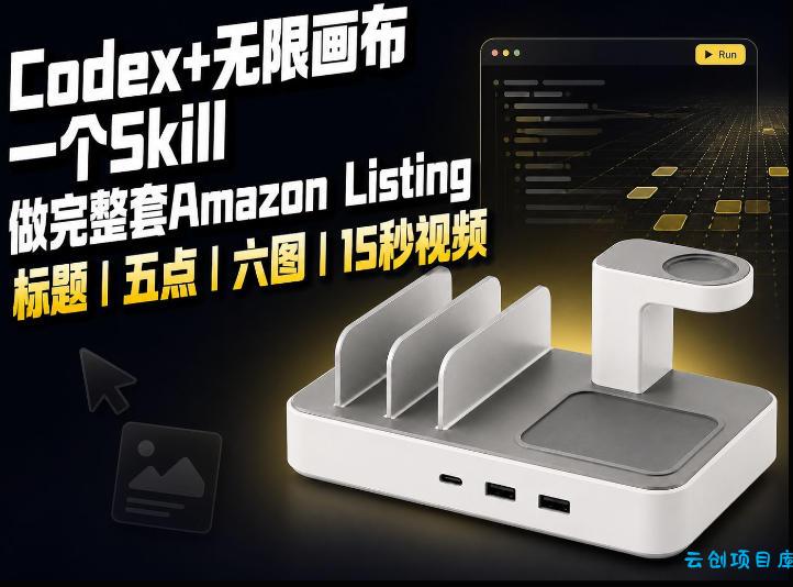 我用一个Codex Skill做完Amazon Listing:标题、五点、六图和视频全流程-云创项目库