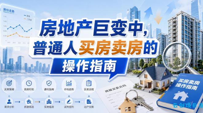 付费文章：房地产巨变中，普通人买房卖房的操作指南【上篇+下篇】-云创项目库