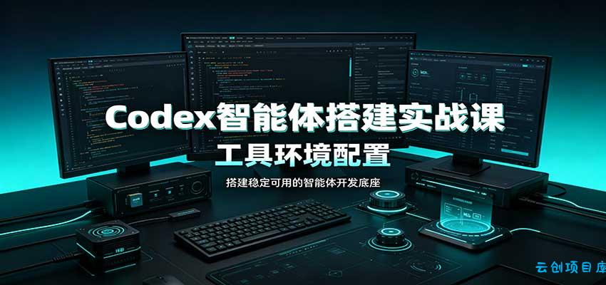 Codex智能体搭建实战课：工具环境配置，自定义技能开发，多业务自动化教学-云创项目库