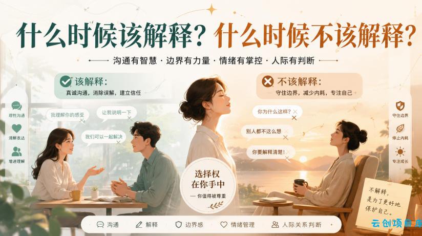 付费文章:什么时候该解释?什么时候不该解释?