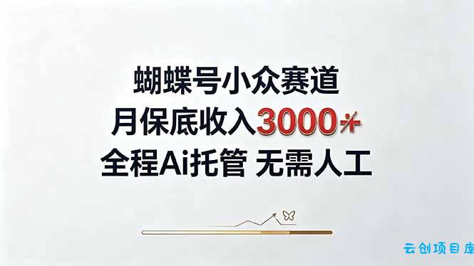 视频号小众领域，月收入3000+， 全程Ai托管操作  新人2天学会！-云创项目库