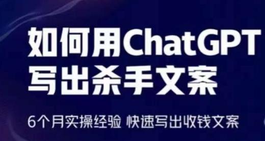 如何用ChatGPT写出杀手文案，6个月实操经验，快速写出收钱文案-云创项目库