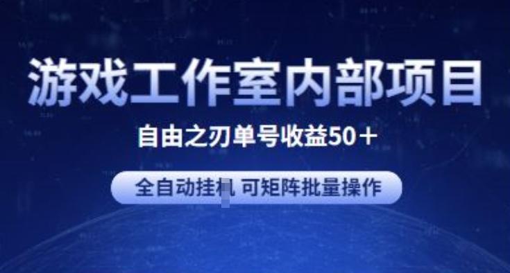 游戏工作室内部项目 自由之刃2 单号收益50+ 全自动挂JI 可矩阵批量操作【揭秘】-云创项目库