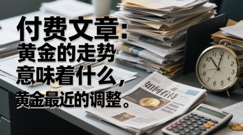 付费文章：黄金的走势意味着什么，如何看待黄金最近的调整-云创项目库
