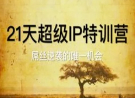21天超级IP特训营，屌丝逆袭的唯一机会-云创项目库