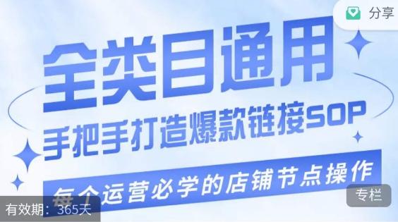 单品爆款打造实操运营，单品爆款从“0”-“1”手把手演练运营步骤-云创项目库