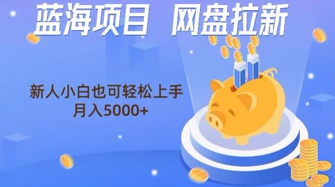 蓝海项目网盘拉新，新人小白也可操作，每月收入5000+-云创项目库