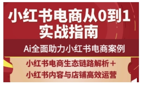 2025小红书电商全链路运营，Ai全面助力小红书电商案例-云创项目库