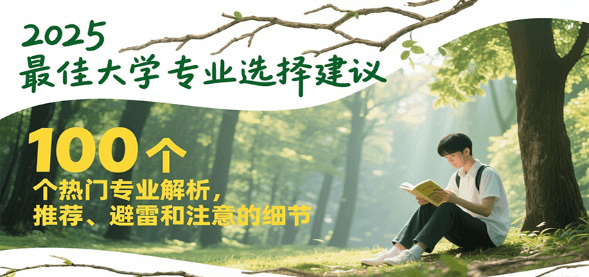 2025最佳大学专业选择建议，100个热门专业解析，推荐、避雷和注意的细节-云创项目库