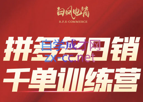 白凤电商·拼多多日销千单训练营(更新5月)-云创项目库
