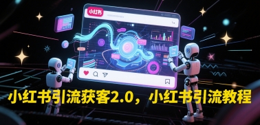 小红书引流获客2.0，小红书引流教程-云创项目库