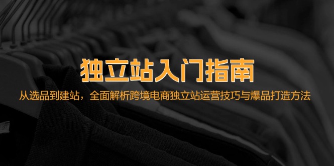 独立站入门指南：从选品到建站，全面解析跨境电商独立站运营技巧与爆品…-云创项目库