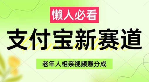 支付宝新赛道，利用老年人相亲视频，挣分成收益，轻松月入过W，操作简单-云创项目库