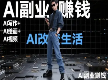 AI改变生活(Ai写作+AI绘画+Ai视频)，AI副业挣钱-云创项目库