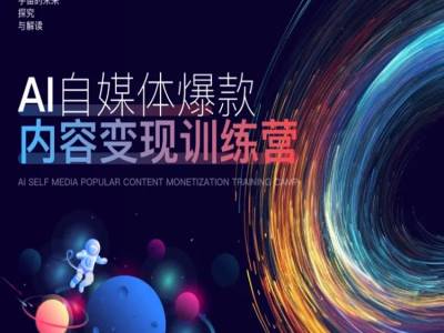 AI自媒体爆款内容变现训练营，20%底层逻辑，60%实操方法，20%案例拆解(即学即用)-云创项目库
